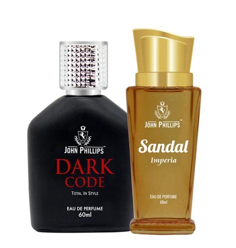 Set Of 2 Dark Code & Sandal Long Lasting Eau De Parfum 60 ml Each